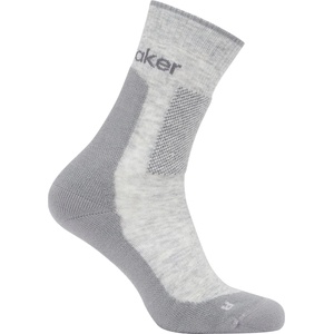 Icebreaker Мъжки туристически чорапи Icebreaker Merino Hike+ Medium Crew Walking socks - Blizzard Hthr / Alloy - размер 42-44 (EU) (201-9228-0512)