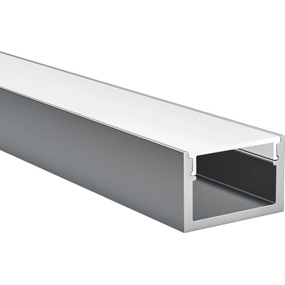 Алуминиев профил за LED лента Standart | 20x13мм | С дифузер | Цена 15, 90€ (31, 10 лв) (LW-BUT-2013-S)