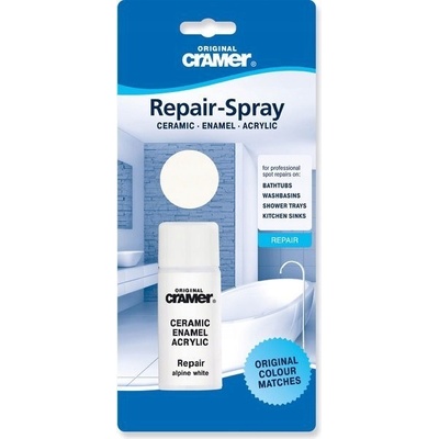 Sapho - REPAIR SPRAY barva pro opravu keramiky, smaltu a akrylu 50ml, bílá (CA-17080) – Sleviste.cz
