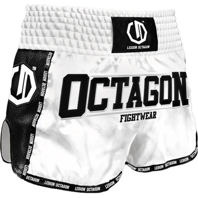 Muay Thai trenky Octagon Fight Wear biele