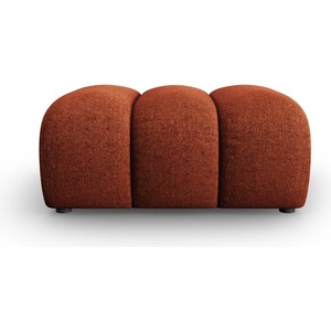 Micadoni Шенилова табуретка в тухлен цвят Lupine - Micadoni (MIC_POUF_140_F1_LUPINE3)