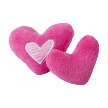 Rogz Catnip heart - Котешка плюшена играчка сърце с катнип , розова