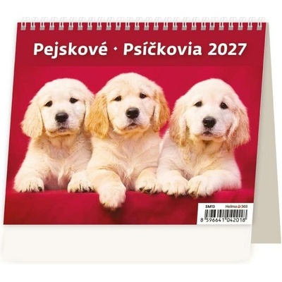Stolový riadkový 17,1x13,9 cm MiniMax Psíčkovia 2027