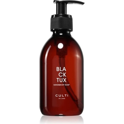 Culti Milano Hand & Body pěnové mýdlo na ruce a tělo Black Tux 250 ml
