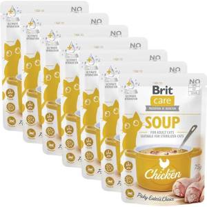 Brit Care Котешка супа с пиле 7 x 75 г