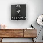 Decono Метална Декорация Wine is the Answer