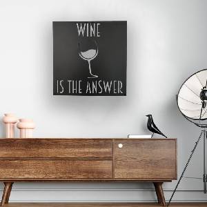 Decono Метална Декорация Wine is the Answer