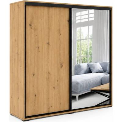 Sconto LAYS 6 200 x 215 cm dub artisan/čierna