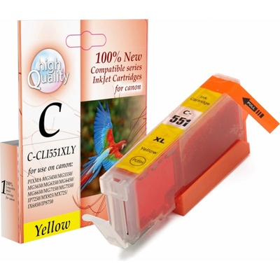 Compatible Консуматив IPRINT CLI-551XLY PIXMA/MG5450/5550/6350/7150/ 12ml (6935482026832)