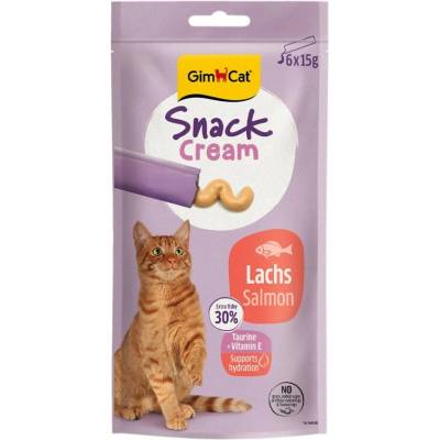 GimCat Snack Cream Losos 6 x 15 g
