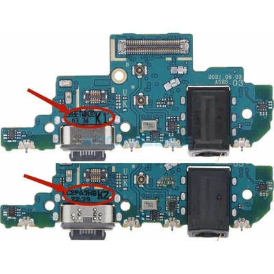 Doska nabíjania Samsung A528B Galaxy A52s (5G)- nabíjací konektor, mikrofón Variant:: Verzia K1