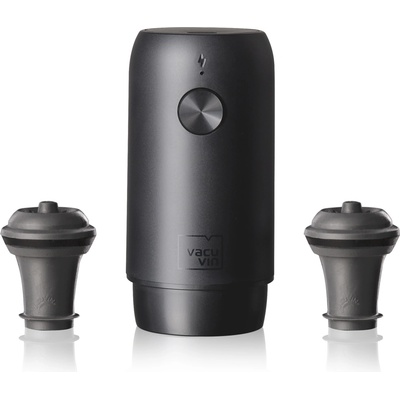 Nabíjecí vakuová pumpa na víno se 2 zátky Vacu Vin - USB, včetně Li-ion baterie