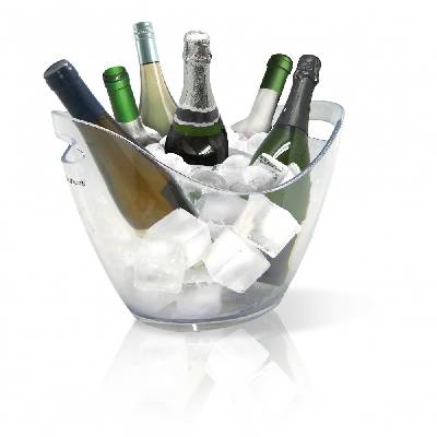 Прозрачен охладител за бутилки "ICE BUCKET" - за 6 бутилки (VB FIE 029)