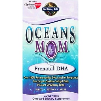 Garden of Life Oceans Prenatálne DHA Omega-3 30 jahoda 350 mg 30 kapsúl