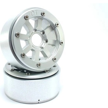 Absima Kovové Beadlock CNC disky Metsafil 1.9 Hammer Silver/Silver 2 ks
