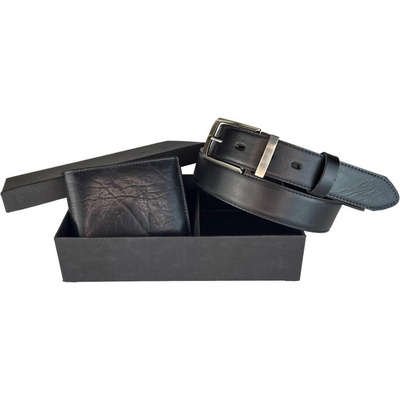 Penny Belts Set koženého opasku 35-020-1-60 s peněženkou