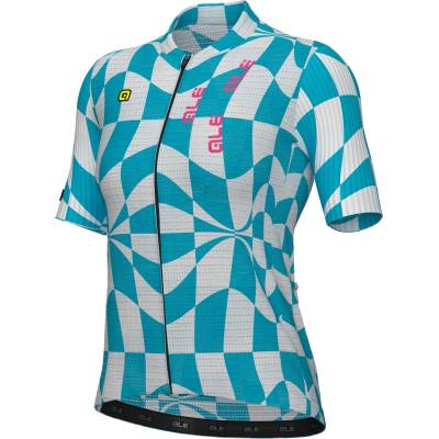 Alé Дамска фланелка с къс ръкав за колоездене Alé Women's PR-E Multiverso 2.0 S/S Lady Jersey Cycling jersey - Jade Green (156-2791-0215)