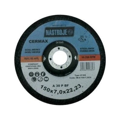 Nástroje cz Kotouč brusný 150 x 7 x 22 mm IM-4-150-7,0CU