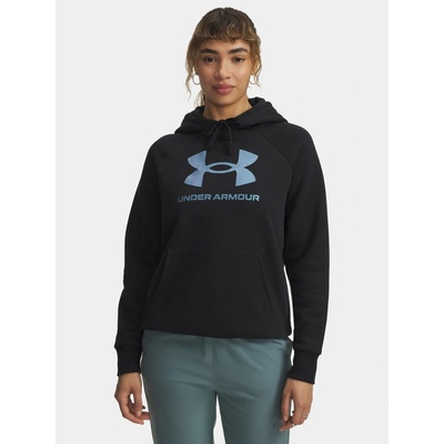 Under Armour RIVAL FLEECE SHIMMER dámská mikina černá