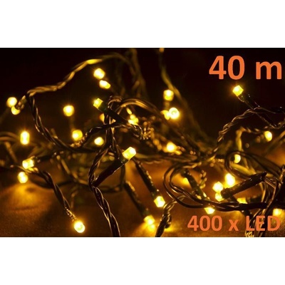 NEXOS Vianočná reťaz 40 m 400 LED teplá biela