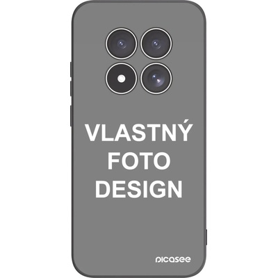 Picasee silikónový čierny obal pre Xiaomi Redmi Note 15 Pro 5G - Vlastný design/motiv