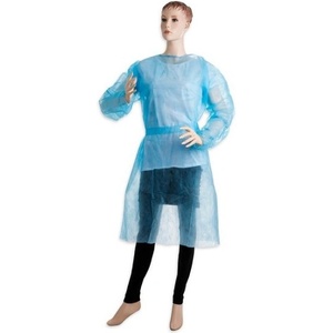 PROFOD PD-GOWN-B / Jednorázový návštěvnický plášť - modrá 115x137 cm (prof_1091)