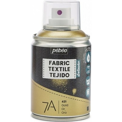 Pébéo 7A farba na textil ve spreji 100 ml 31 gold