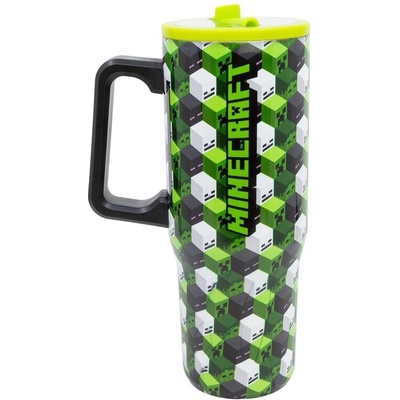 Stor Minecraft Iconicmono termohrnek s brčkem a uchem 920 ml zelený