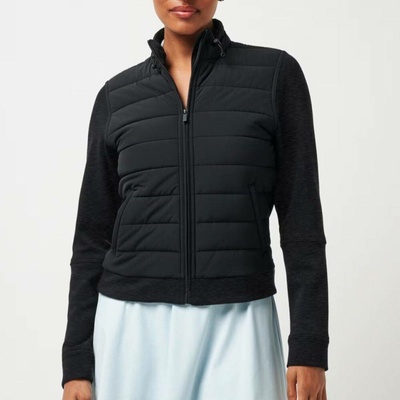 Travis Mathew Skyloft soft espresso martini full zip Heather Black