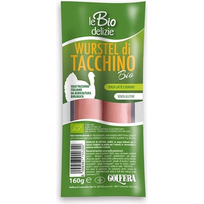Golfera Wurstel di tacchino BIO párky 160 g