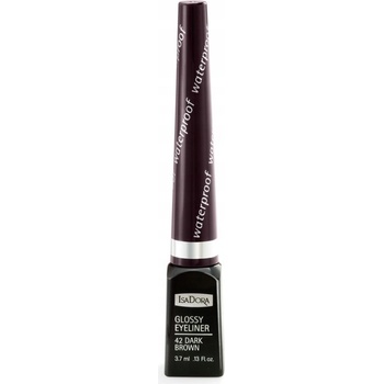 IsaDora Glossy voděodolná oční linka 42 dark brown 3,7 ml