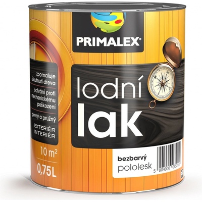 Primalex lodní lak 0,75 l bezbarvý pololesk