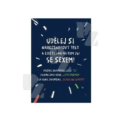Blahopřání s textem Narozeniny Test Efekt, Albi