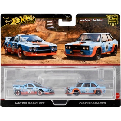 Mattel Hot Wheels Premium Car Culture Lancia Rally 037 a Fiat 131 Abarth