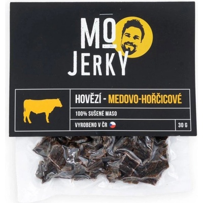 MO JERKY Hovězí jerky Medovo-hořčicové 30 g