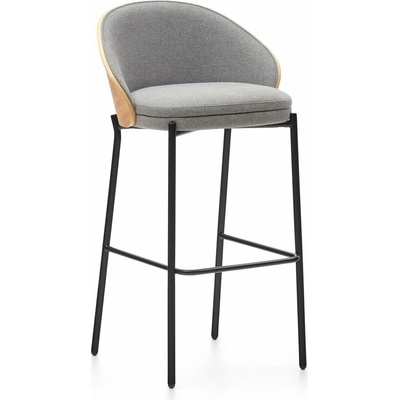 Kave Home Eamy 77 cm sivá / prírodná