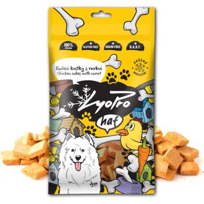 LyoPro Dog Kuřecí kostky s mrkví 50 g