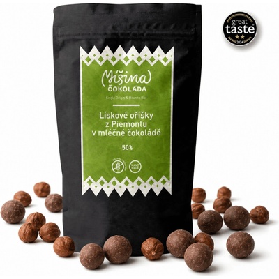 Míšina čokoláda Piemont & Madagaskar mléčná lískoořísková 65 g
