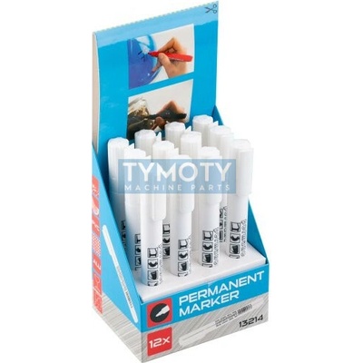 Značkovač permanentný (fix) biely 143mm