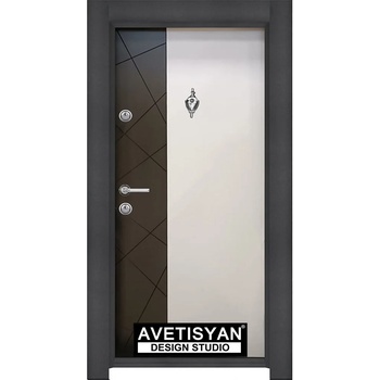 Image 1 of Haska Входна врата art 03 - Антрацит Бяла (цена без монтаж)