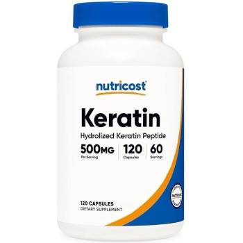 Nutricost Keratin, 500 mg, 120 капсули, Nutricost (67874 (569101) NC)