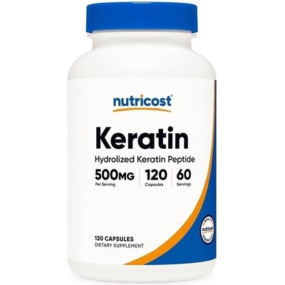 Nutricost Keratin, 500 mg, 120 капсули, Nutricost (67874 (569101) NC)