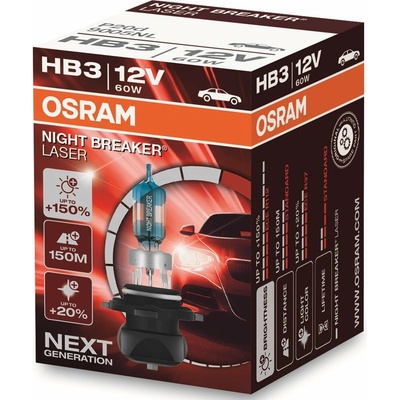 Osram Night Breaker Laser GEN2 HB3 P20d 12V 60W