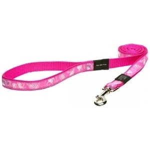 Rogz Fancy Dress Paw Lead XL-Повод за кучета , лапички 25 мм/-1, 2 м. розов