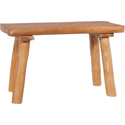 vidaXL Градинска пейка, 80 см, тиково дърво масив (288816)