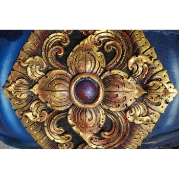 DIMEX ART s. r. o Флизелинов фототапет релеф на златно цвете 375 x 250 см