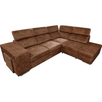 Диван кафяв десен malaga