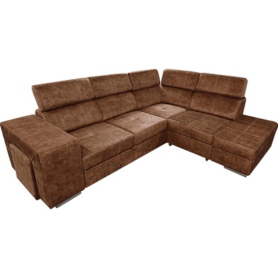 Диван кафяв десен malaga