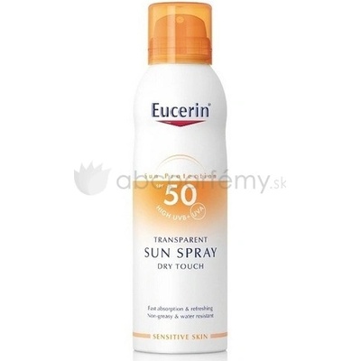 Eucerin transparentný sprej na opaľovanie Dry Touch SPF50 200 ml