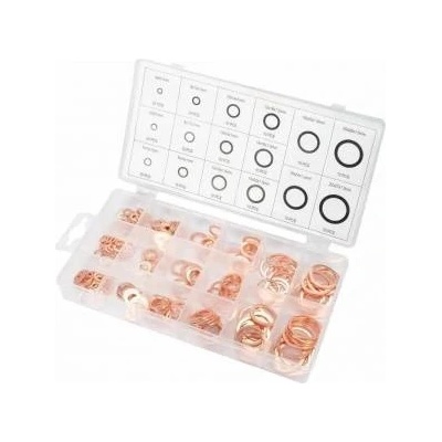 Yato Soft copper washer set 220 pcs